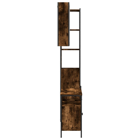 3 Piece Bathroom Cabinet Set Engineered Wood