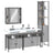 4 Piece Bathroom Cabinet Set Engineered Wood