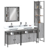 4 Piece Bathroom Cabinet Set Engineered Wood