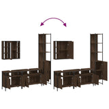 4 Piece Bathroom Cabinet Set Engineered Wood