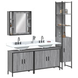 4 Piece Bathroom Cabinet Set Engineered Wood
