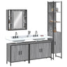 4 Piece Bathroom Cabinet Set Engineered Wood