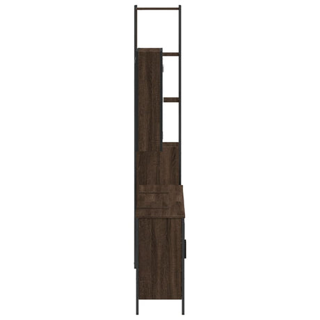 4 Piece Bathroom Cabinet Set Engineered Wood
