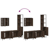 4 Piece Bathroom Cabinet Set Engineered Wood