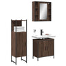 3 Piece Bathroom Cabinet Set Engineered Wood