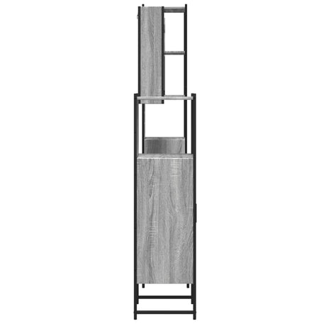 4 Piece Bathroom Cabinet Set Engineered Wood