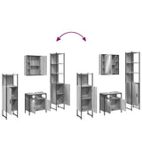 4 Piece Bathroom Cabinet Set Engineered Wood