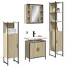 4 Piece Bathroom Cabinet Set Engineered Wood