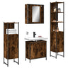 4 Piece Bathroom Cabinet Set Engineered Wood