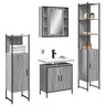 4 Piece Bathroom Cabinet Set Engineered Wood