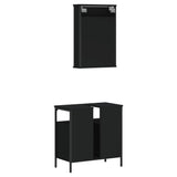 2 Piece Bathroom Furniture Set Engineered Wood