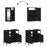 2 Piece Bathroom Furniture Set Engineered Wood