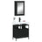 2 Piece Bathroom Furniture Set Engineered Wood