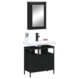 2 Piece Bathroom Furniture Set Engineered Wood