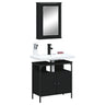 2 Piece Bathroom Furniture Set Engineered Wood