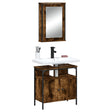2 Piece Bathroom Furniture Set Engineered Wood