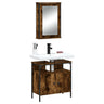 2 Piece Bathroom Furniture Set Engineered Wood