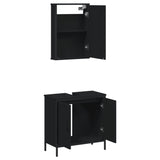 2 Piece Bathroom Furniture Set Engineered Wood