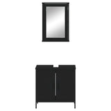 2 Piece Bathroom Furniture Set Engineered Wood