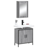 2 Piece Bathroom Furniture Set Engineered Wood