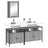 3 Piece Bathroom Furniture Set Engineered Wood