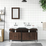 3 Piece Bathroom Furniture Set Engineered Wood
