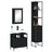 3 Piece Bathroom Furniture Set Engineered Wood