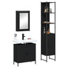 3 Piece Bathroom Furniture Set Engineered Wood.