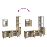 4 Piece Bathroom Furniture Set Engineered Wood