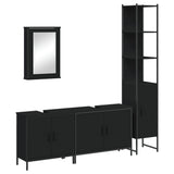 4 Piece Bathroom Furniture Set Engineered Wood