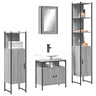 4 Piece Bathroom Furniture Set Engineered Wood