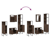 4 Piece Bathroom Furniture Set Engineered Wood