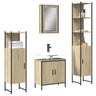 4 Piece Bathroom Furniture Set Engineered Wood