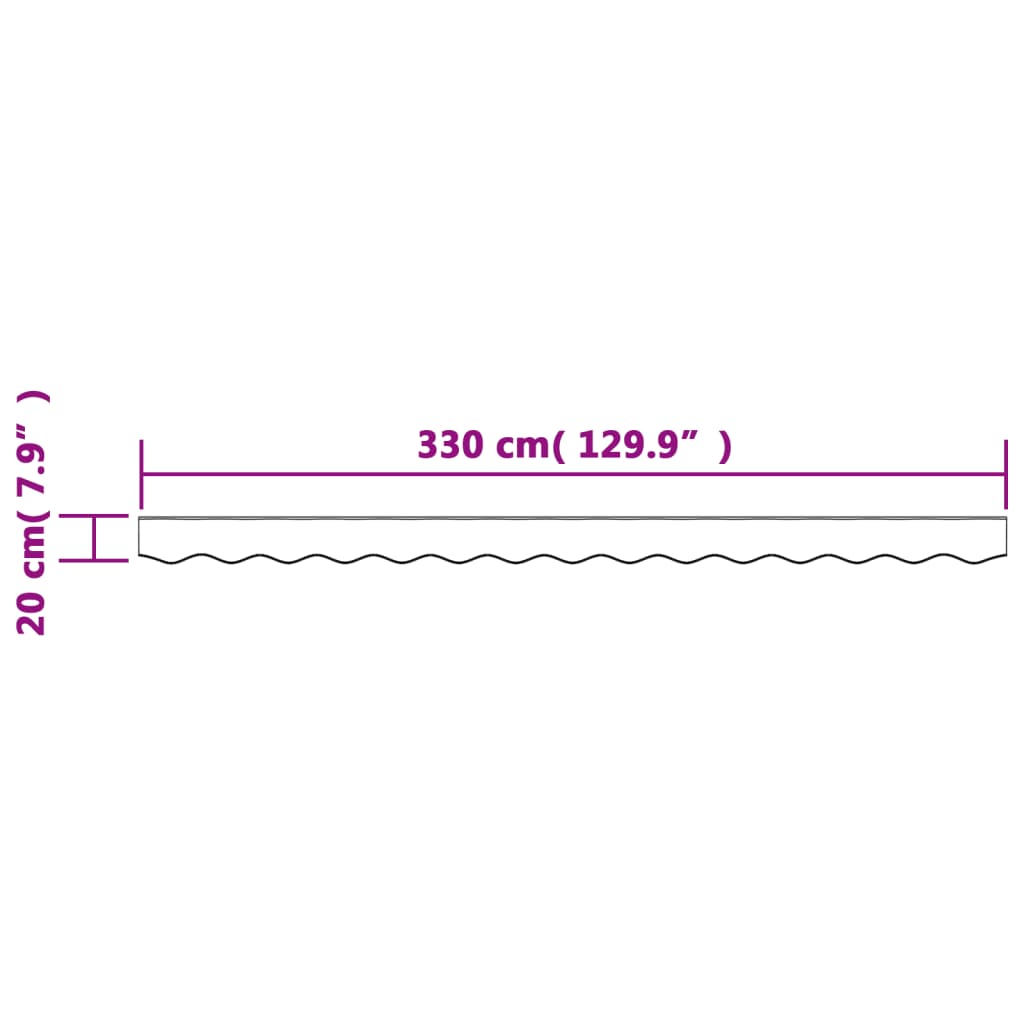 Replacement Fabric For Awning Valance Stripe