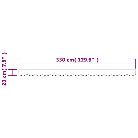 Replacement Fabric For Awning Valance Stripe