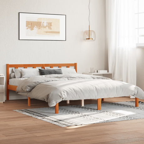 810076  Bed Frame Without Mattress Solid Wood