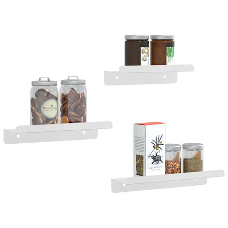 Wall Shelves 3 Pcs Stainless Steel