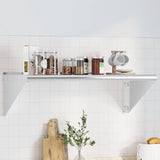 Wall Shelf Silver Stainless Steel