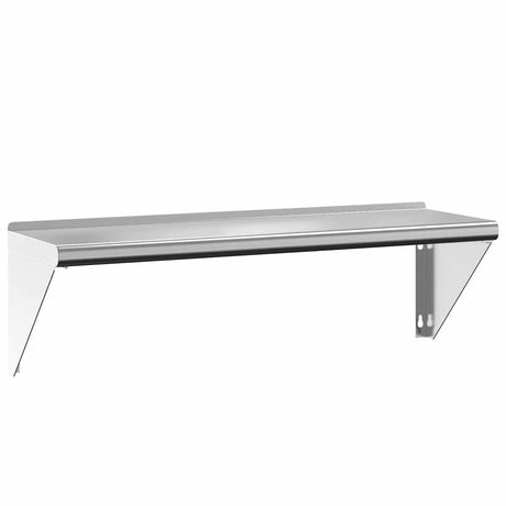 Wall Shelf Silver Stainless Steel