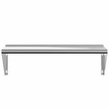 Wall Shelf Silver Stainless Steel