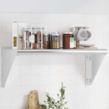 Wall Shelf Silver Stainless Steel