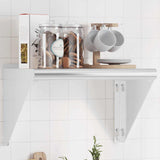 Wall Shelf Silver Stainless Steel