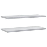 Wall Shelves 2 Pcs Stainless Steel
