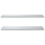 Wall Shelves 2 Pcs Stainless Steel