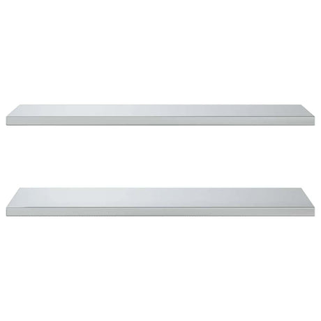 Wall Shelves 2 Pcs Stainless Steel