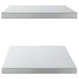 Wall Shelves 2 Pcs Stainless Steel