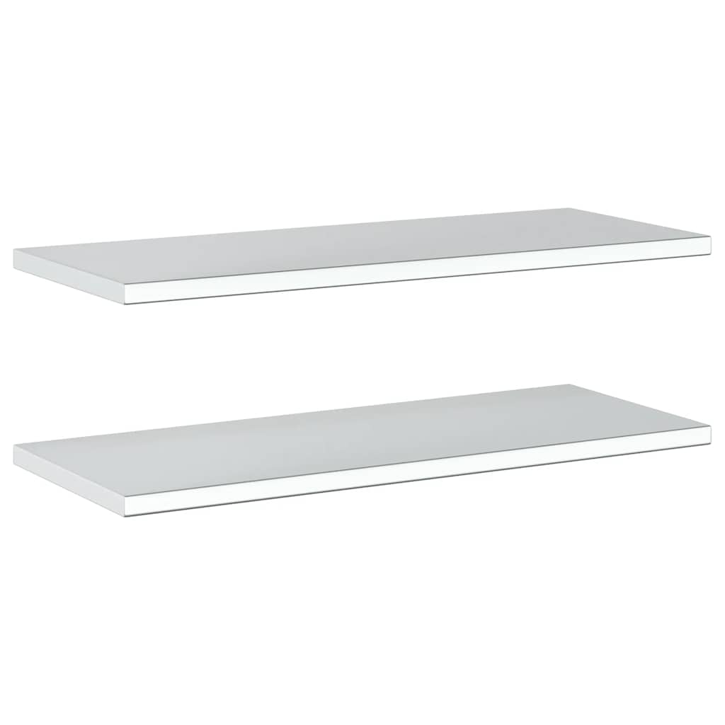 Wall Shelves 2 Pcs Stainless Steel