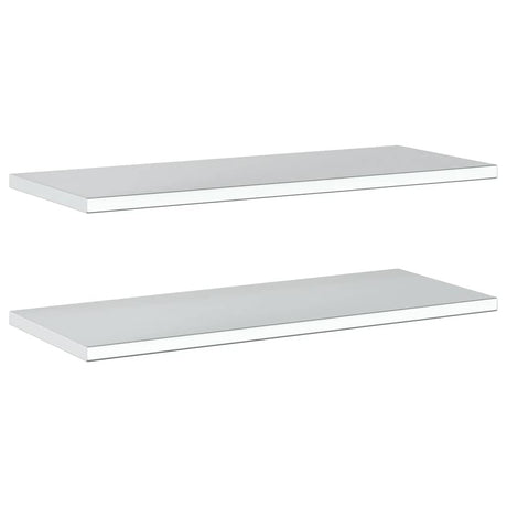 Wall Shelves 2 Pcs Stainless Steel