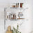 Wall Shelves 2 Pcs Stainless Steel