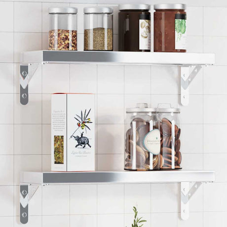 Shelf Brackets 4 Pcs Stainless Steel